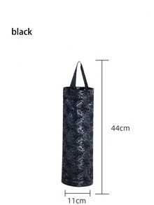 1pc Multi-Functional Car Trash Can, Foldable Car Garbage Bin Storage Container - Black - View 7