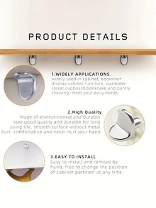 橱柜层板钉，耐用金属层板支撑钉，金属支架支撑销 - 易于安装的橱柜层板支架，适用于厨房、衣柜、壁橱、书架 - 多功能层板五金配件 - 彩色 - 查看 4