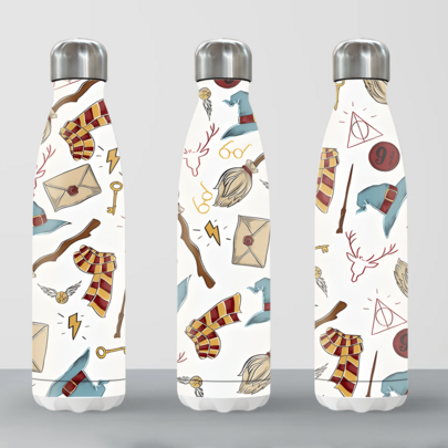 Harry Potter 18oz Stainless Steel Soda Cup, Portable Insulated Bottle With Harry Potter Themed Graphics, Suitable For Outdoor Travel | 1pc