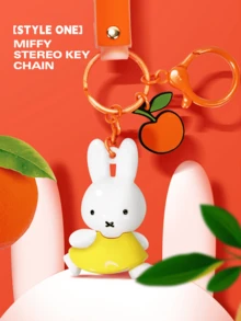 。 Makes a Perfect Present for Children & Teens, Adorable Decor for Your Keys or Bag, High-Quality Stuffed Toy, Easy to Attach with Metal Clip - 蘋果 - 查看 5