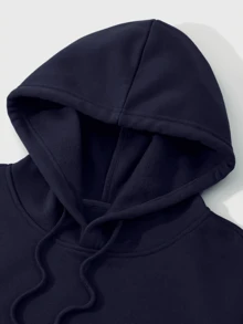 Hombre008 traje para hombre Conjunto de Sudadera con Capucha y Pantalones de Bolsillo con Cordón para Hombre, Estampado Alegre del Diablo, Grueso y Versátil, Manga Larga, Adecuado para Actividades al Aire Libre en Primavera - Azul - Ver 4