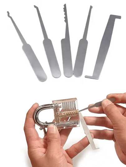 Bypass Lockpicks Tools Master Lock For All Locks Master Combo Lock Maintenance Set Multitool Door Repair Comb Tool