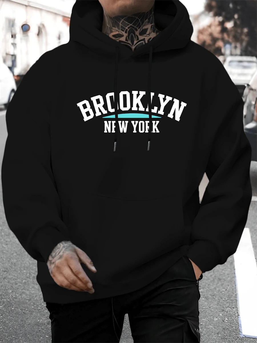 A Masculine Printed Hooded Shirt For Men - A Comfortable, Casual Pullover Made From 300g Cotton With A Unique Design That Catches The Eye. This Hooded Jersey Is Perfect For Fall And Winter, And Features A Convenient Kangaroo Pocket. A Nice Gift For Valentine's Day And Christmas.