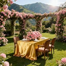 1pc Elegant Dark Green Satin Christmas Tablecloth, Rectangular Washable Reusable Tablecloth With High-Quality Polyester Satin Texture, Suitable For Weddings, Birthdays, Restaurants, Home Gatherings, Outdoor Parties, Christmas Party Table Covers - 墨綠色 - 查看 7