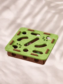 1pc Cat Toys, Self-Entertaining And Stress-Relieving Gadgets, Little Cat Pets, Cat Puzzle Mazes, Hole-Digging Felt Boxes, Cat Teasing Bell Balls. Suitable For Pet Play And Interaction, Helps Burn Energy, Distracts Attention, Can Be Used For Training Cats' Responsiveness, And Enhances The Bond Between Pets And Owners.Note: The Bell Color And Style Are Random. - Multicolor - View 11