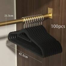 100 Packs Premium Velvet Clothes Hangers | No-Slip, Space-Saving Closet Organizers For Effortless Style | Durable, Soft Felt Hangers Perfect For Bedroom, Bathroom, Office, Dorm & Home Storage Solutions | Ideal For Holiday Organizing, Gift Giving, And Seasonal Wardrobe Refreshes | Enhance Your Closet With Elegant, Functional Design For Christmas, Thanksgiving, New Year, And Valentine's Day Celebrations