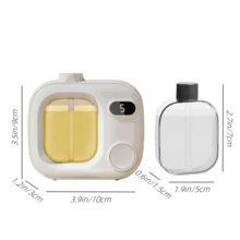 1 Set Smart Aroma Diffuser Kit, Aroma Mist, Essential Oil Diffuser. Essential Oil Set, Home Fragrance Diffuser, Floral Essential Oils, Oil Diffuser, USB Humidifier Aroma Diffuser, Rechargeable Aroma Diffuser, Air Freshener, Home Decor Fragrance. - White - View 2