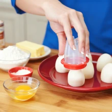 1/2 Pcs Non-Stick Silicone Egg Cooker - Easy Boil And Steam Kitchen Tool For Perfect Egg Cooking