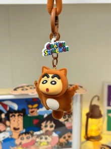 Flying Squirrel Shin-chan Plush Keychain - Official Crayon Shin-chan Plushie, Unique Squirrel Design, Lightweight & Durable, Ideal for Key Organization, Stylish Keychain for Teens & Adults, Fun Gadget for Outdoor Activities, Anime Collectibles, Gift for Him. - 飛鼠小新 - 查看 7