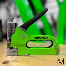 Engrapadora clavadora metálica 3 en 1 profesional de 4-14mm con 600 grapas - Verde - Ver 4