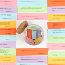 圣经经文罐，希望玻璃/塑料罐圣经经文，送给女性的礼物，送给男性的宗教礼物，罐装圣经经文，毕业礼物，祷告罐，耶稣饰品，圣经经文罐，圣经饰品，圣经用品，圣经经文卡片，送给女性的祷告罐礼物 - 無色 - 查看 5