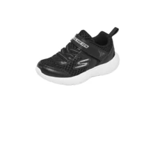 Skechers 幼儿男女通用防滑耐磨魔术贴鞋 - 黑色 - 查看 3