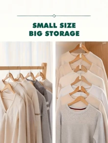 Universal Clothes Hanger Connector Hooks, Space-Saving Wardrobe Hanger Hooks, Thick Plastic Stackable Wall-Mounted Storage Racks, Suitable For Wardrobe, Bathroom And Kitchen Storage, Clothes Hangers, Wardrobe Organization, Modern Hook Design, Polished Surface, Space-Saving, Neat Storage, Durable, Suitable For Busy Professionals, Practical Hooks (Random Color) - Multicolor - View 3