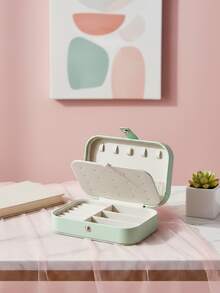 Custodia da viaggio in pelle PU - Organizer gioielli a 3 livelli con zip per orecchini, collane, anelli, bracciali, accessori per capelli - Contenitore multifunzionale portatile per gioielli con scomparti