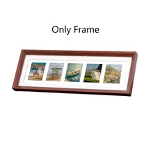1个5x15.75英寸拼贴相框，经典复古风格相框装饰，画廊风格海报框 - 可竖放或横放，适用于家庭照片、个人肖像，适合卧室、客厅、办公室、酒店装饰，是圣诞节、情人节、母亲节、父亲节、毕业典礼的完美礼物。