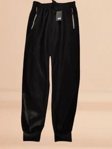 Men Pants - Black and White - View 4