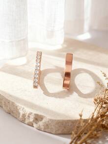 2件套女士性感时尚C形立方氧化锆长款肚脐环套装，闪亮多款式穿刺饰品，适合派对、夏季露脐上衣搭配以及个性化造型。