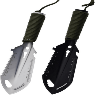 Portable Survival Shovel, Entrenching Tool, Multifunctional Camping Gear Survivals Tools, Folding Survival Shovel, C...