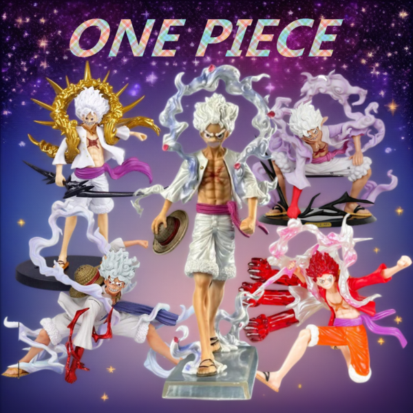 bandai One Piece Anime Figurine Nika Gear 5th Action Figure Gear 5 Sun God PVC Figurină Statuie Model Decorare Doll Jucării
