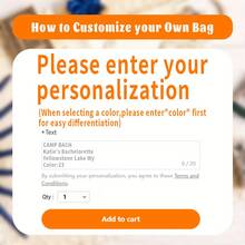 Custom  Inspired Bachelorette Tote Bag - Camp Bach Wedding Party Handbag, Durable Polyester Camping Bag For Bridal Showers, Girls Trip, Hiking Bach - Vintage Outdoor Wedding Decorations, Bachelorette Party Decorations, Mountain Graphic Design, Sturdy Handle Construction, 2D Flat - 黑色 - 查看 8