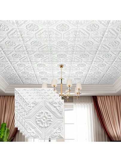 10/20-Piece Pack Self-Adhesive Wall Stickers, Waterproof, Moisture-Proof, Stain-Resistant, Sound-Insulating Foam Brick-Pattern Wallpaper, Wall Stickers, Boron Paper, Easy To Apply, Easy To Peel Off, Easy To Clean, Can Be Freely Cut And Pasted In Various Shapes And Sizes, Suitable For Kitchen, Living Room, Bathroom, Corridor, Wall Panels, Etc.