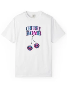 Ry Bomb Unisex Garment-Dyed T-Shirt _ Casual Summer Tee _ Retro Style _ Gift For Music Lovers _ - trắng - Xem 1