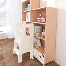 Velacasa Kids Standing Tower, Child Kitchen Step Stool Toddler Wood Stepping Stool - Children's Montessori Stool - Adjustable Height, Ideal Kids Kitchen Step Stool For Learning New Skills, White 16.45"D X 17.63"W X 35.82"H - mặc định - Xem 7