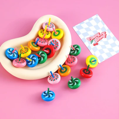 Rainbow Spinning Top Small Gift, (Random Color & Style), Suitable For Students, Birthdays, Festivals, Party Favors, Great For Christmas Gifts, Christmas Gift Bag Fillers (Product Patterns Vary, Not Limited To The Shown Style) (Slight Glue Overflow On Surface Is Normal)