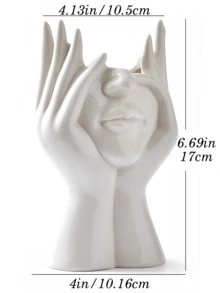 Large Modern Face Planter Pot - Multifunctional Outdoor Planter And Indoor Decorative Vase, Suitable For Garden, Patio, Balcony And Home Decor