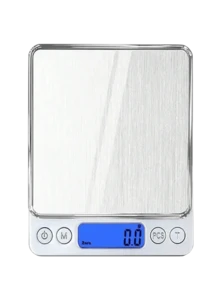 3kg Báscula de alta precisión, 6 unidades de conversión, sin cálculo manual, material ABS duradero, pantalla LCD grande, adecuada para cocina y joyería, apagado automático - alimentada por batería (baterías no incluidas) - Multicolor - Ver 14