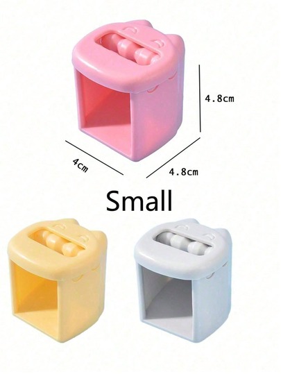 1pc Slouchy Cow Shaped Manual Sunflower Seed Sheller, Cute Creative Cartoon Plastic Nut Cracker Tool, Portable For Home/Outdoor Camping Hiking, Slouchy Cow Shaped Manual Toy, Kitchenware, Battery-Free