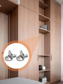 橱柜层板钉，耐用金属层板支撑钉，金属支架支撑销 - 易于安装的橱柜层板支架，适用于厨房、衣柜、壁橱、书架 - 多功能层板五金配件 - 彩色 - 查看 2