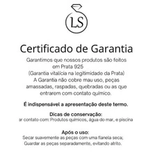 Tornozeleira Concha Prata 925 - Prata - Visão 8