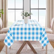 1pc Polyester Fiber Plaid Rectangular Tablecloth, Christmas Tablecloth,Buffalo Plaid Tablecloth ,Washable Tablecloth, Multiple Colors Available, Suitable For Kitchen,Dining,Festival, Party - Home Decoration, Table Decoration,Christmas Decorations - Multicolor - View 9