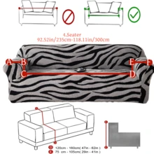 1件装阳离子柔软绒面宠物防抓沙发套，压花提花斑马纹图案，多色可选，加厚提花绒面沙发套，适用于1/2/3/4座沙发，秋冬季 - 彩色 - 查看 15