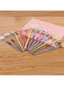 Cute Cartoon Design With Eraser Pencil, Creative School Supplies Writing Pencil, Stationery Set, Back To School - Multicolor - View 8