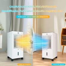 Calefactor y Enfriador 4 en 1 con Control Remoto, Temporizador y Ventilador Oscilante para Hogar - Tipo de Enchufe A Japonés (100V) - Ver 3