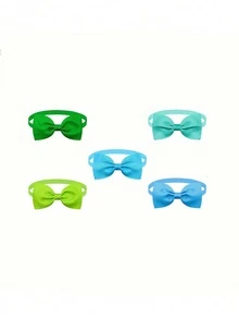 20 Pezzi Cravatte, Papillon, Collari Per Gatto E Cane Di Colore Solido Semplice, Con Lunghezza Regolabile E Vari Colori Per Accessori Per Animali Domestici Spediti Casulamente