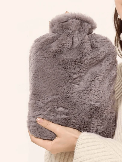 1pc 2000ML Hot Water Bag For Filling Water, Warm Water Bag For Girls, Hot Compress, Warm Hands, Cute And Plush Belly, Explosion-Proof And Foot Warmers