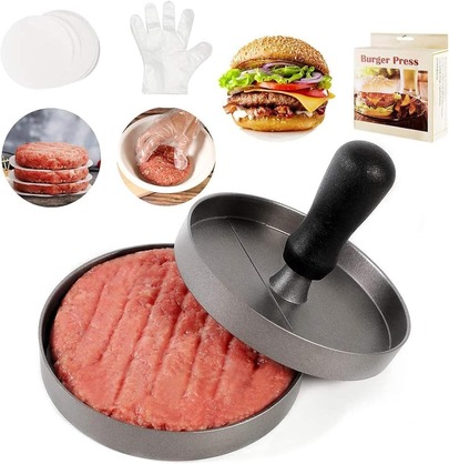 1pc Non-Stick Hamburger Patty Press Mold Hamburger Maker With Removable Plate, Burger Press For Beef, Cheese, Veggie Burgers, BBQ