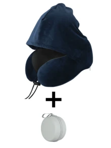 可调节颈枕 - 聚酯纤维材质，可水洗，多种颜色可选，适合汽车旅行和户外使用，舒适支撑颈部