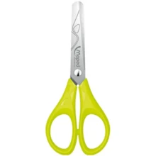 Tesoura escolar aço ponta arredondada Maped 13cm - Verde Limão - Visão 3