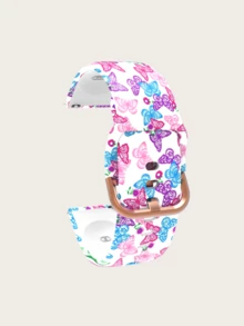 Una correa de reloj de silicona impresa de liberación rápida universal (20, 22 mm), correa de reloj universal, correa de reloj impresa a color, correa de reloj de silicona, correa de repuesto para reloj inteligente, múltiples colores para elegir, adecuada para múltiples escenarios (negocios, deportes, ocio) - 2cm - Ver 9