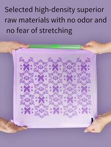 150pcs Household Drawstring Trash Bags, Made Of Thick Durable Material, Tear-Resistant, With Self-Sealing Function, Plastic Material. - Purple - View 3