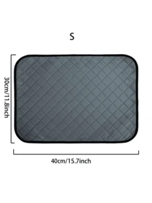 1pc Hamster Accessories,Machine Washable Urine Absorbent Pad,: Perfect For Rabbits,Guinea Pig,Small Dog Beds,Cat Bed& Other Small Pets! - Grey - View 9