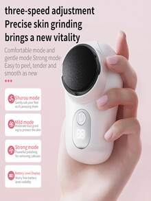Rechargeable Electric Foot Grinder, Electric Foot Grinder, Four Replaceable Grinding Heads, Portable And Easy To Use, USB Charging, Suitable For Dry And Cracked Soles, Ideal Gift For Parents - Multicolor - View 4