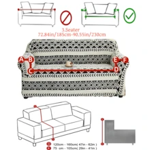 1件装阳离子柔软绒面防宠物沙发套，压花提花简约条纹图案，多色可选，加厚提花绒面沙发套，适用于1/2/3/4座沙发，秋冬季 - 彩色 - 查看 14