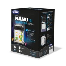 FANCY PETS Lomas Kit Nano Acuario de Vidrio con luz led para Peces pequeños, camarones o Plantas acuáticas - Negro - Ver 1