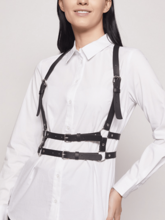 PU皮革束身腰带，时尚束身腰带，情人节礼物女士PU皮革胸带