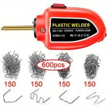 Plastic Welding Machine - Welding Kit With 200/600/1000 Welding Nails, Suitable For Car Bumpers And PVC Repair Welding Kits,Lightweight Design, Durable Plastic Gun (European Plug)